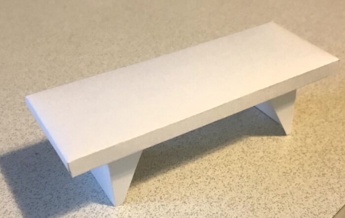 Wee Bench from Cardstock